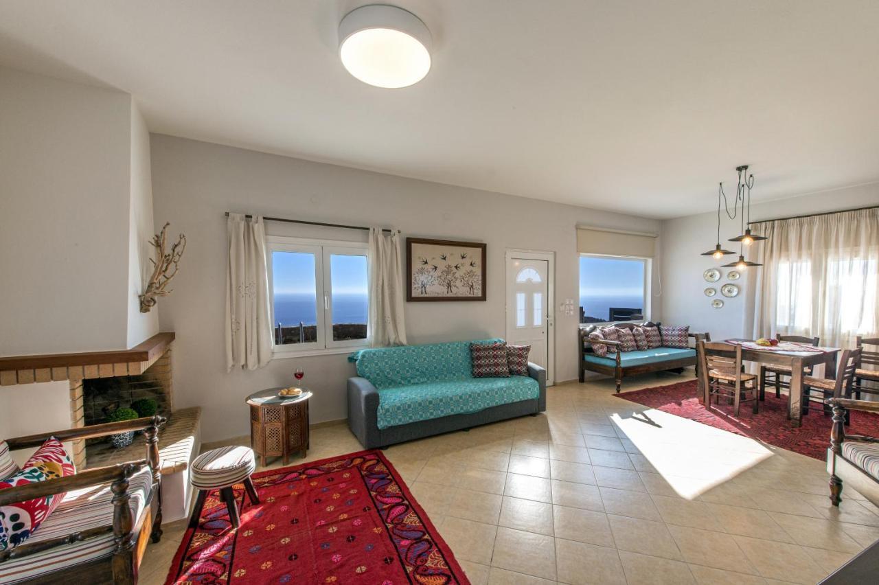 Tranquil Sea View Villa With Private Pool, Just 2Km From The Beach! أغيا غاليني المظهر الخارجي الصورة
