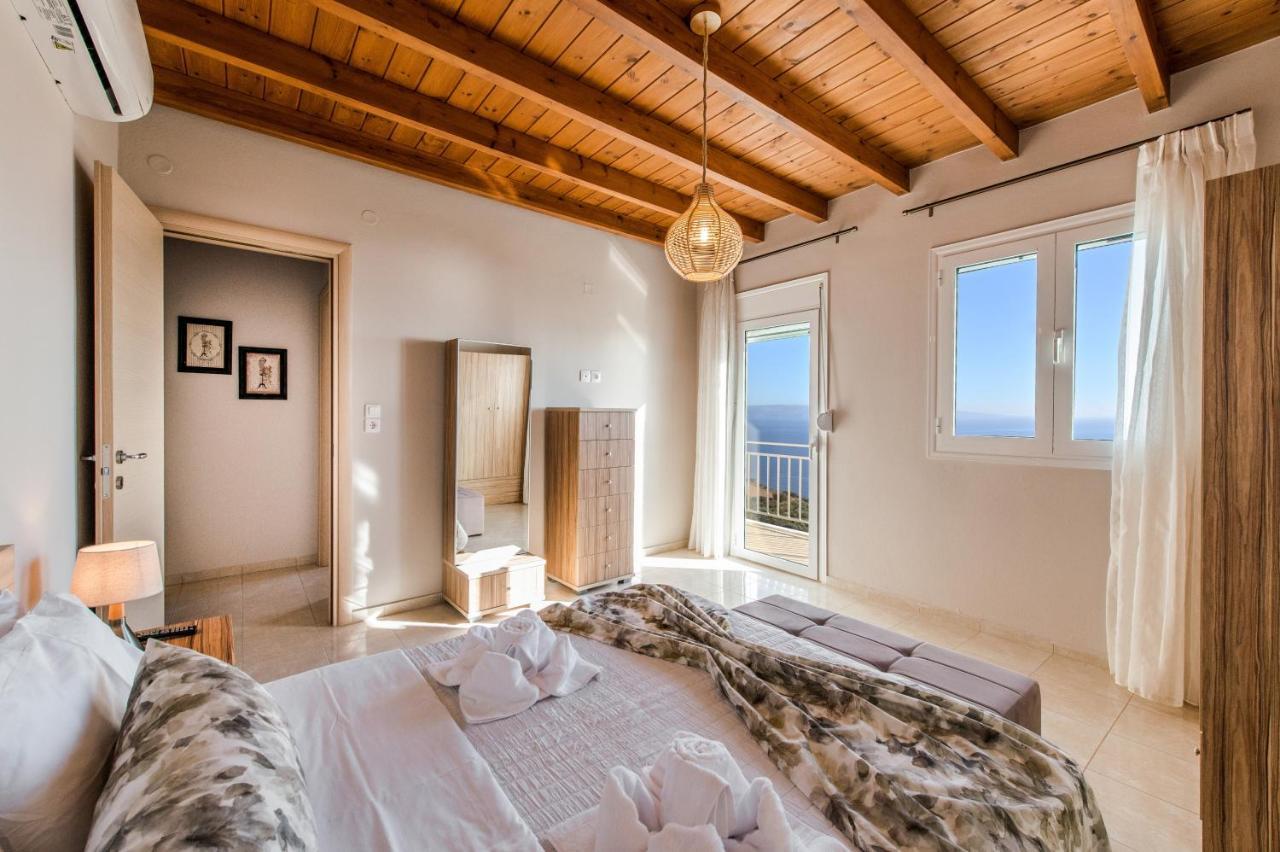 Tranquil Sea View Villa With Private Pool, Just 2Km From The Beach! أغيا غاليني المظهر الخارجي الصورة
