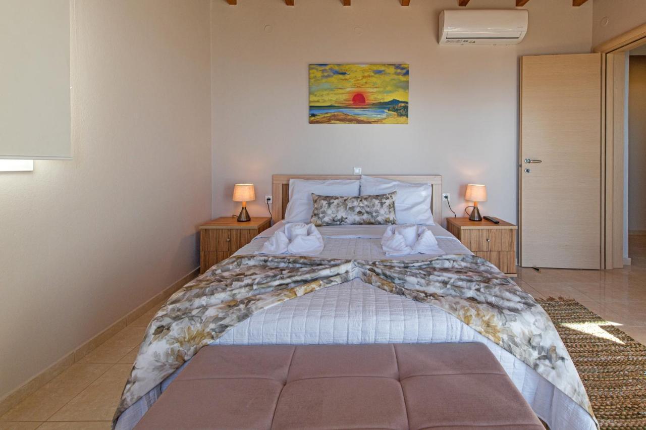 Tranquil Sea View Villa With Private Pool, Just 2Km From The Beach! أغيا غاليني المظهر الخارجي الصورة