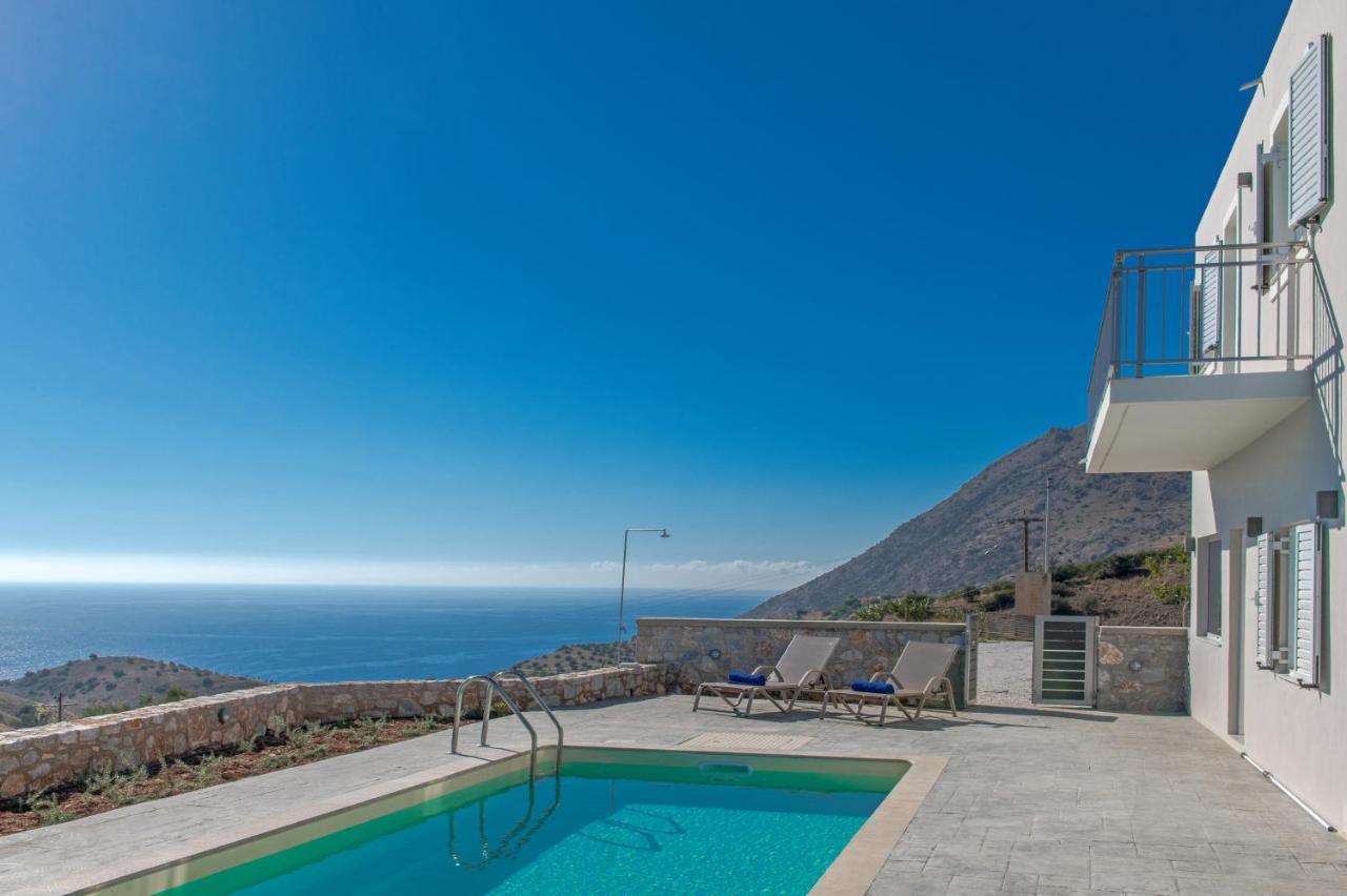 Tranquil Sea View Villa With Private Pool, Just 2Km From The Beach! أغيا غاليني المظهر الخارجي الصورة
