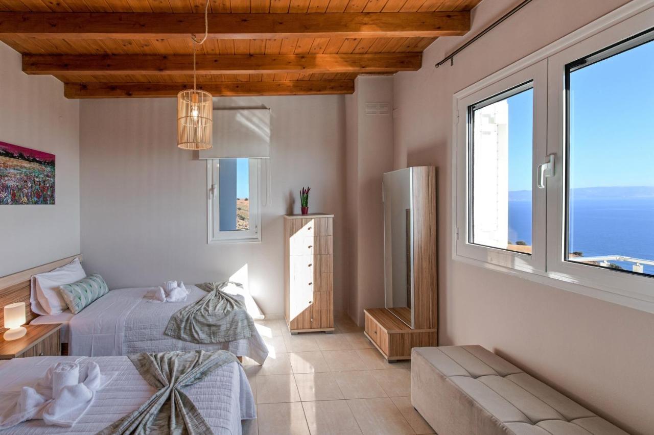 Tranquil Sea View Villa With Private Pool, Just 2Km From The Beach! أغيا غاليني المظهر الخارجي الصورة