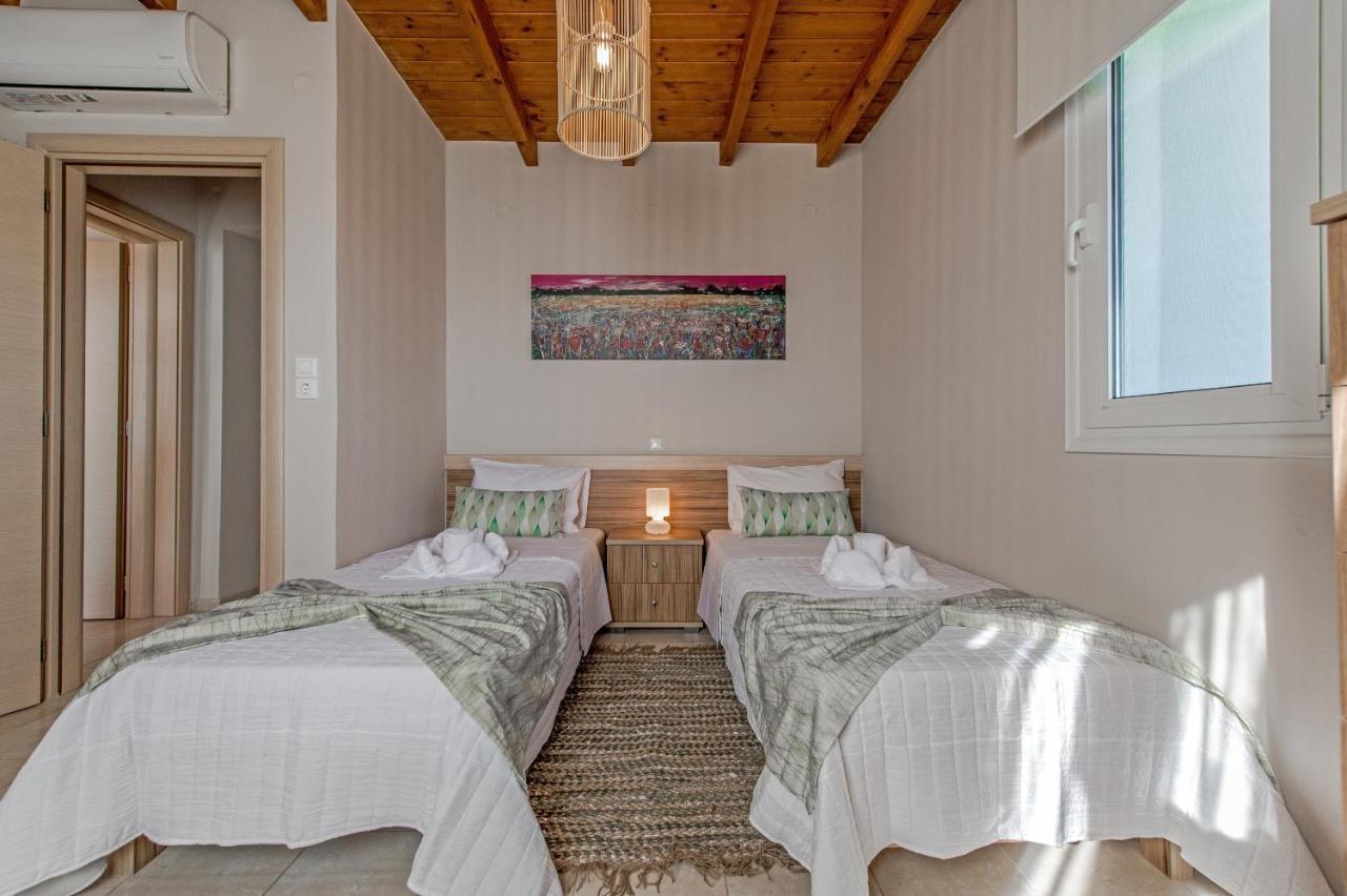 Tranquil Sea View Villa With Private Pool, Just 2Km From The Beach! أغيا غاليني المظهر الخارجي الصورة