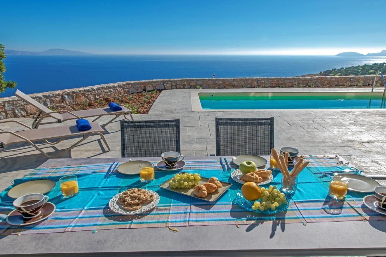 Tranquil Sea View Villa With Private Pool, Just 2Km From The Beach! أغيا غاليني المظهر الخارجي الصورة
