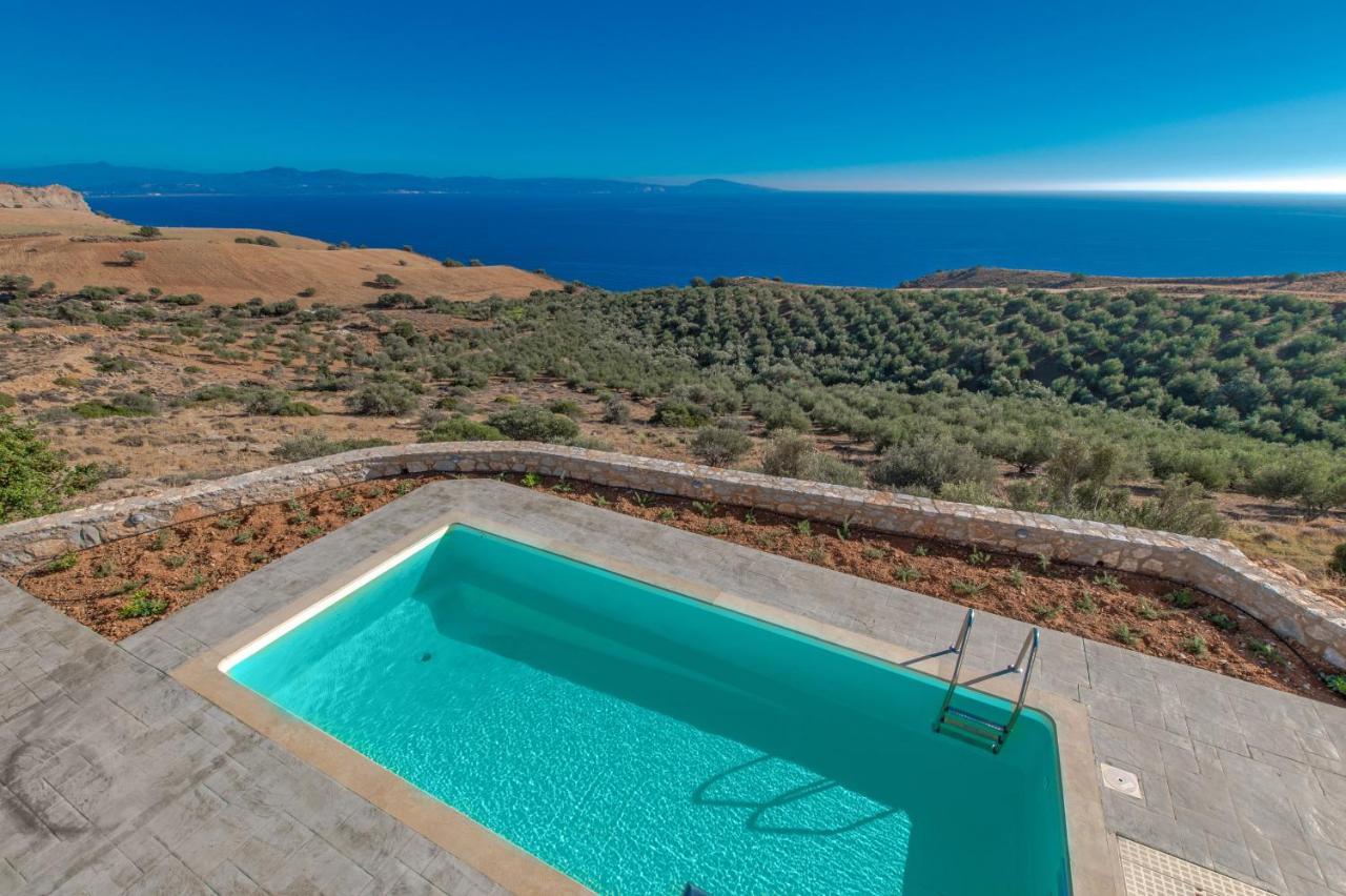 Tranquil Sea View Villa With Private Pool, Just 2Km From The Beach! أغيا غاليني المظهر الخارجي الصورة