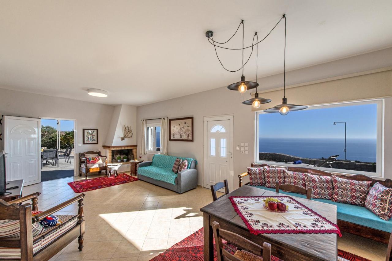 Tranquil Sea View Villa With Private Pool, Just 2Km From The Beach! أغيا غاليني المظهر الخارجي الصورة