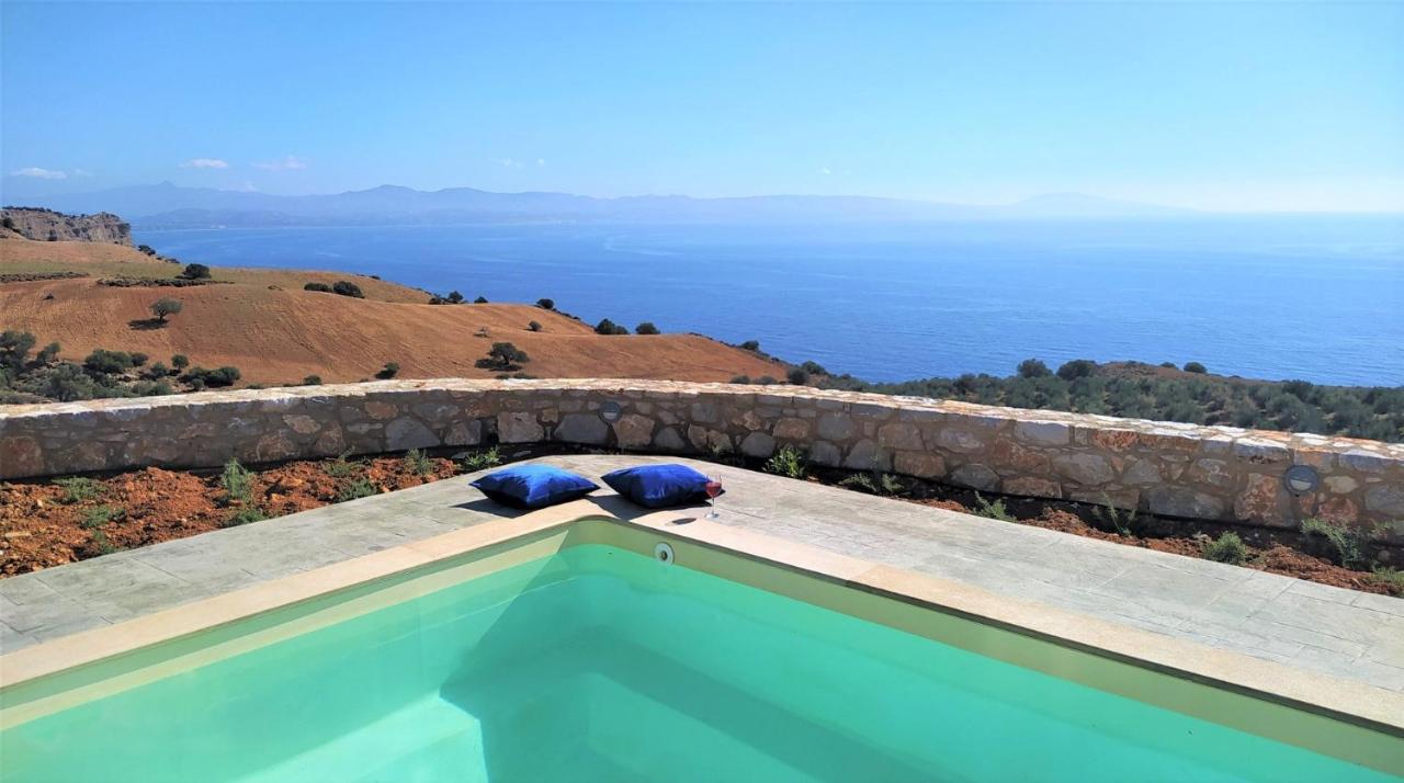 Tranquil Sea View Villa With Private Pool, Just 2Km From The Beach! أغيا غاليني المظهر الخارجي الصورة